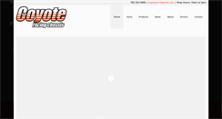 Desktop Screenshot of coyotekarts.com